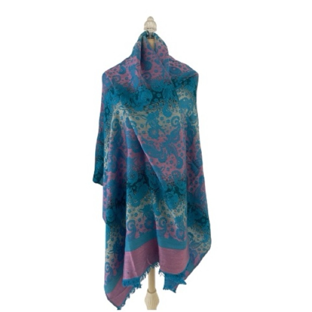 Luxury Pashmina Shawl Lady Wrap Warm Winter Scarves Design Print Female.